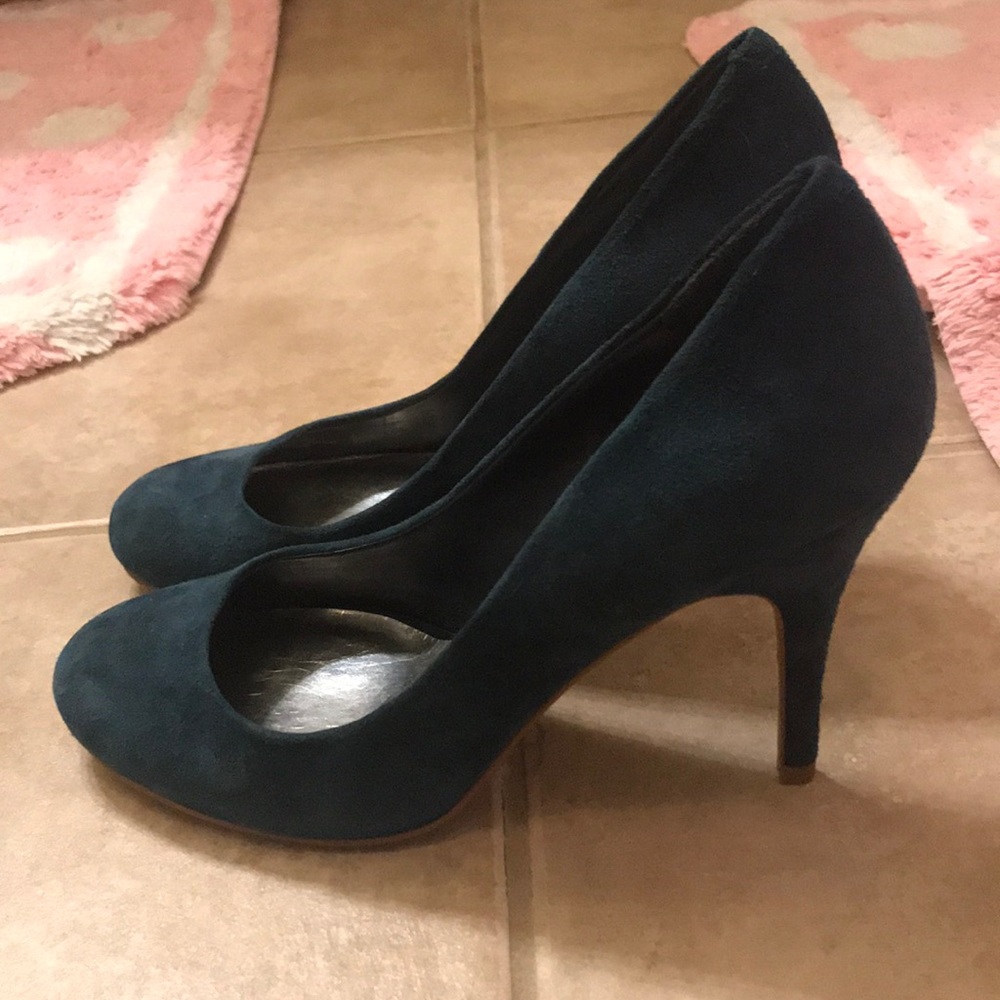 Jessica Simpson Teal Suede Heels